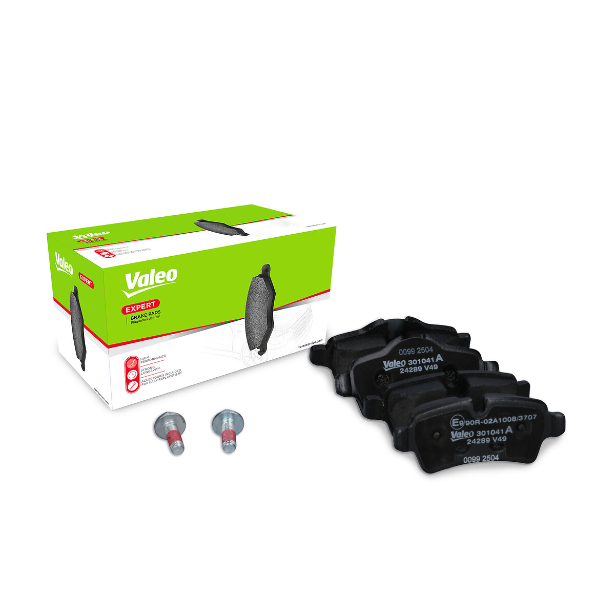 Jeu de 4 plaquettes de frein VALEO ref. 301041A